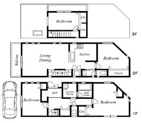 桜丘４丁目戸建の物件間取画像